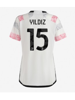 Billige Juventus Kenan Yildiz #15 Bortedrakt Dame 2023-24 Kortermet